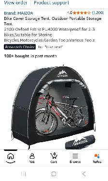 WATERPROOF BIKE TENT BOWMANVILLE