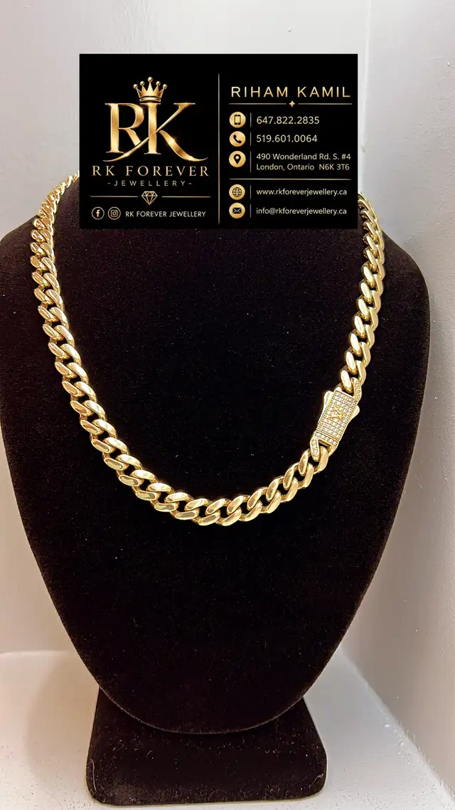 14k  yellow Gold Cuban Chain  # R 67