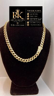 14k  yellow Gold Cuban Chain  # R 67