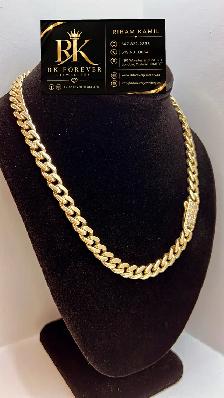 14k  yellow Gold Cuban Chain  # R 67 - Photo 2