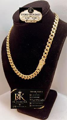 14k  yellow Gold Cuban Chain  # R 67 - Photo 3
