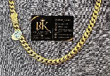 14k  yellow Gold Cuban Chain  # R 67 - Photo 8