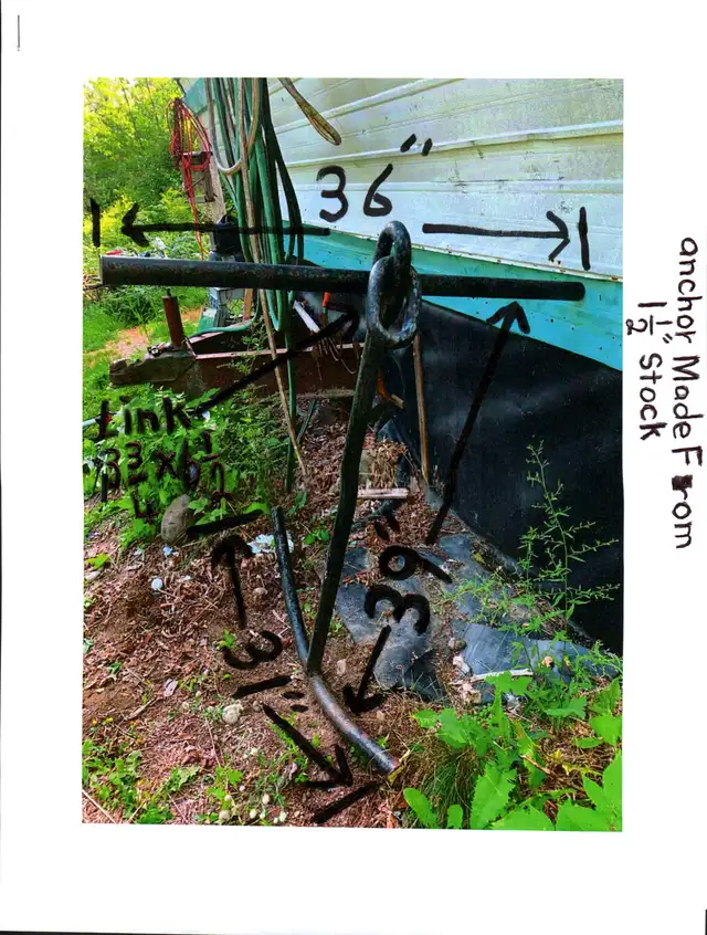 Anchor made from 1.5" stock