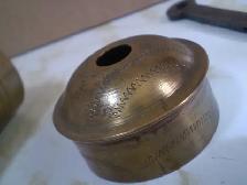 SPICE GRINDER-ENGRAVED BRASS-VINTAGE-USED-$20 - Photo 9