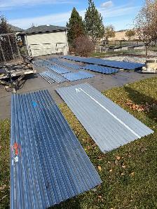 corrugated galvanized metal panelling