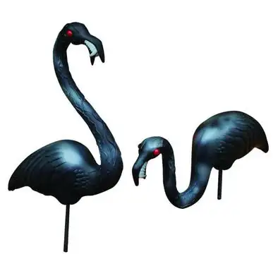 Flamingos flamants roses zombies en plastique blow mold