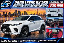 2020 Lexus RX 350 F SPORT AWD-RED INTERIOR-FULLY LOADED-CERTIFIE