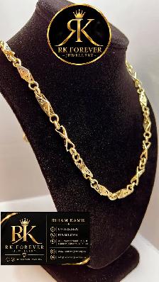 14k  yellow Gold Necklace # R 68 - Photo 3