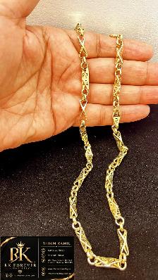 14k  yellow Gold Necklace # R 68 - Photo 4