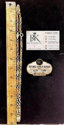 14k  yellow Gold Necklace # R 68 - Photo 6
