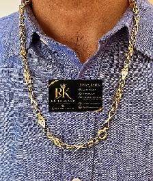 14k  yellow Gold Necklace # R 68 - Photo 8