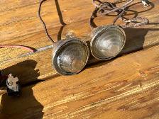 Vintage Unity automotive spotlight and 2 1930’s running lights - Photo 2