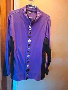 FUNKY ladies jacket, Black tunic top