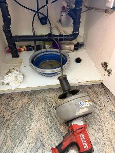 Unclogging kitchen drain