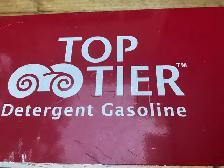 Vintage "TOP TIER DETERGENT GASOLINE" Tin Sign ! - Photo 4