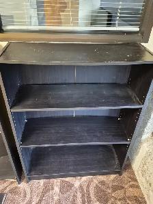 2 Black Book Shelves