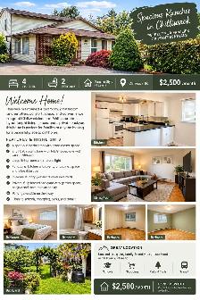 Spacious 4 bed 2 bath