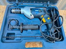 Mastercraft 1/2' Hammer Drill Kit Corded  In Hard Plastic Case - Photo 6