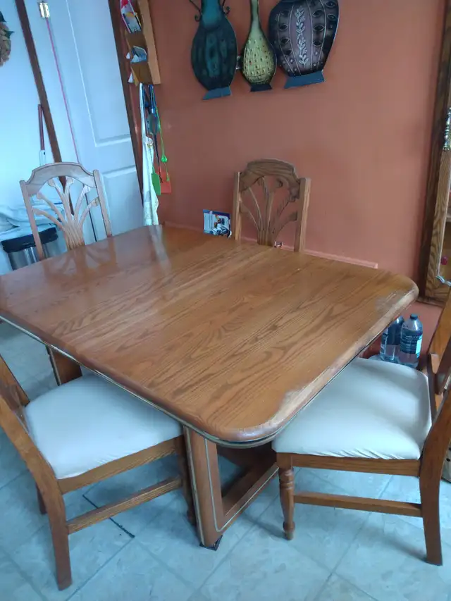Oak Dining Table and Chairs