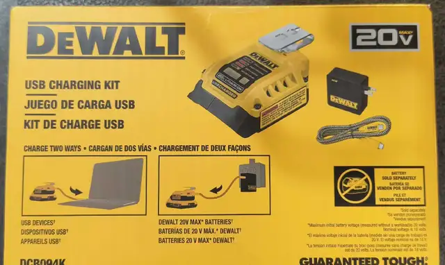 DeWalt DCB094K USB Charging Kit