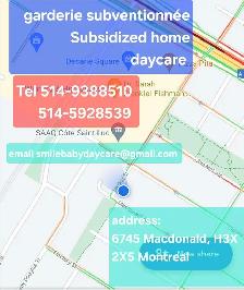 NDG CDN daycare /garderie