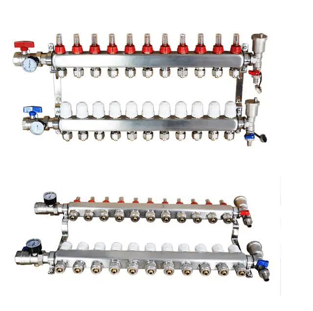 11-Branch PEX Radiant Floor Heating Manifold Set 053269