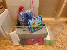 All Brand New Glass Aquarium with LED Light and Accessories