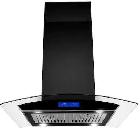 JOEAONZ 30 Inch Island Range Hood 700CFM, Gesture & Touch Panel