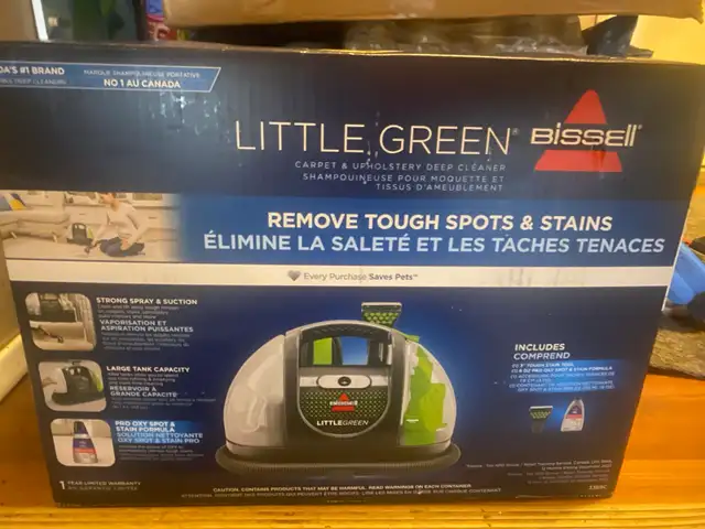 brand new little green machine steam cleaner