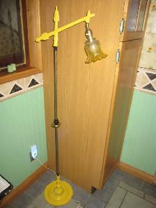 N0:66 BRIDGE LAMP CAST IRON VINTAGE ANTIQUE FLOOR LAMP