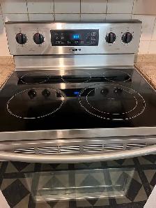 Whirlpool Refrigerator, Samsung Stove, and LG Microwave - Photo 2