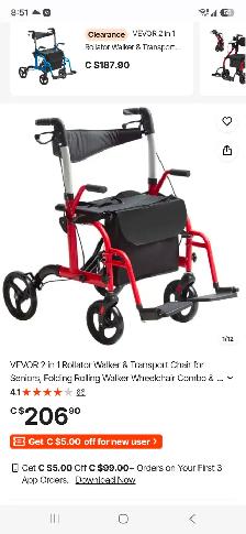 Walker  2 in 1 ( vevor brand name )