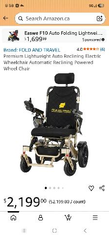 Electric wheelchair folding traveler