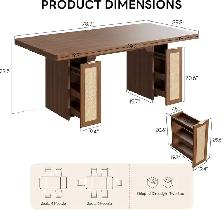Brand New Multi-Purpose Dining Table / Office Desk Special $199 - Photo 5