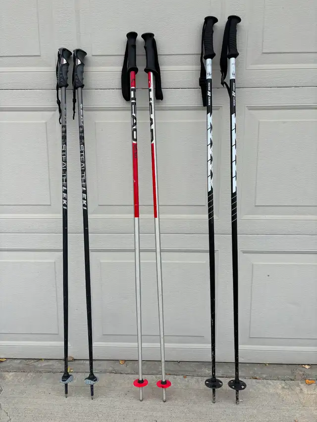 Ski Poles $15 a pair, 120, 125 and 130 cm (48, 50 and 52 inches)