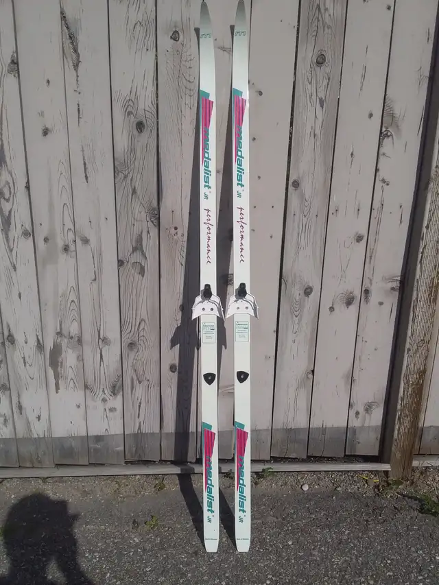 Cross country skis 135 cm ($15) and 160 cm ($20)