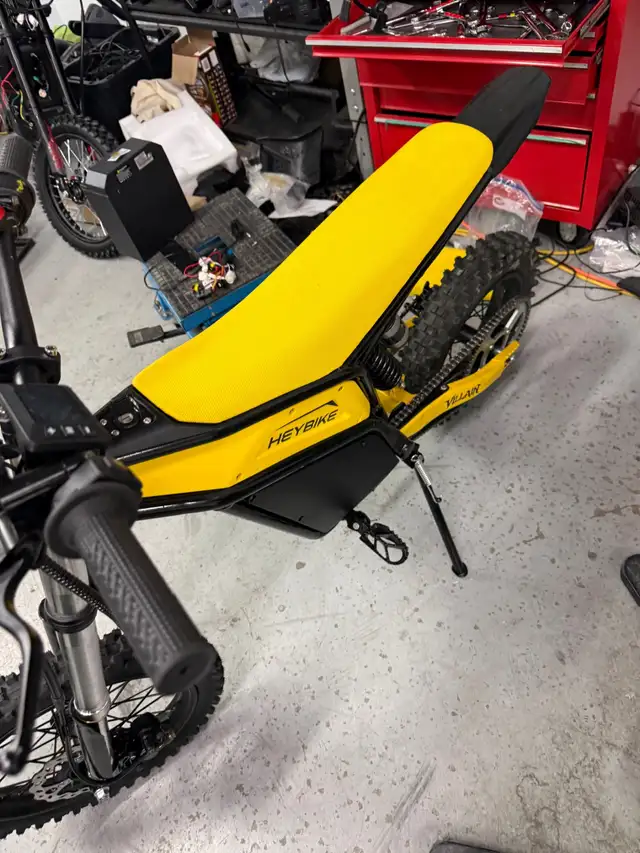Heybike Villain E-Dirt Bike — Open Box, Yellow (Peterborough)