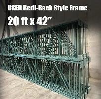 USED 20' x 42' Redirack Uprights Frames Pallet Racking