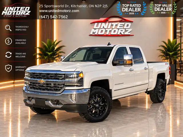 2018 Chevrolet Silverado 1500 LTZ CREWCAB 4WD 6.2L V8~SAFETY CER