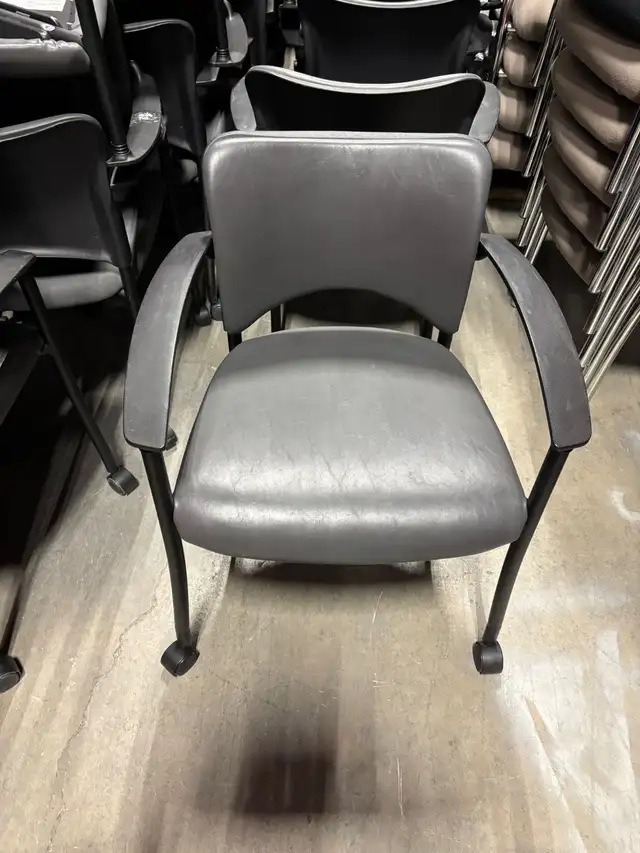 Teknion Amicus Visitor Chair with Mobile Casters-Call us now!