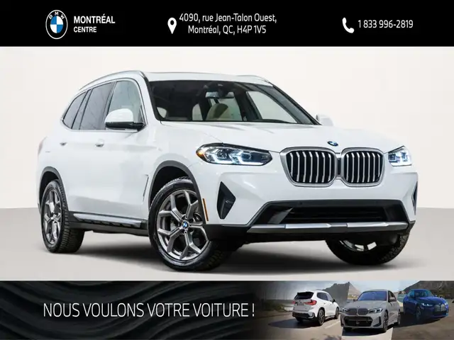 2022 BMW X3 xDrive30i | Premium Essentiel | Toit ouvrant