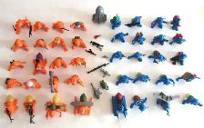 Vintage 1987 Hasbro ArmyAnts-40 figures, weapons & accessosories