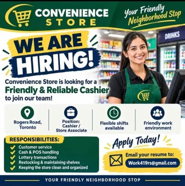 Cashier/ store cleark