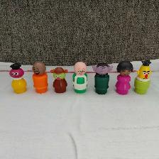 Figurines vintage Little People Sésame Street Fisher-Price