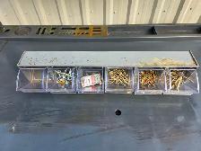 Wall Mounted 6 Drawers Bolts Organizer With Contents