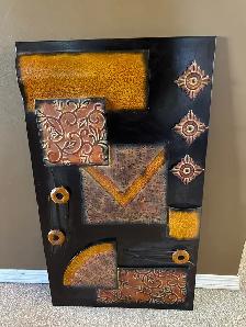 3D Abstract Metal Wall Art Panel
