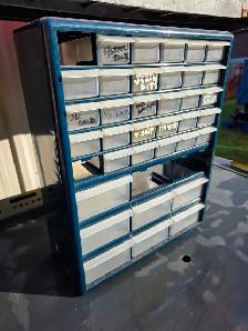 35 Drawers Hanging Or Bench Plastics Parts Bolts Organizer - Photo 2