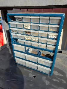 35 Drawers Hanging Or Bench Plastics Parts Bolts Organizer - Photo 3