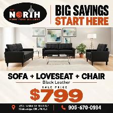 leather sofa set on sale ‼️‼️
