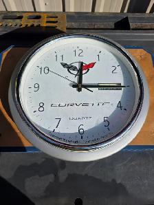 13' Corvette Chevrolet Quartz Wall Mount Clock